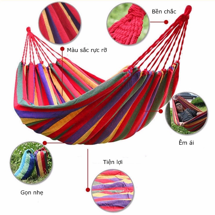 Võng du lịch gấp gọn tiện dụng