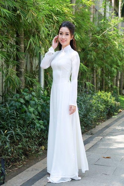 Áo Dài Truyền Thống Trắng Học Sinh