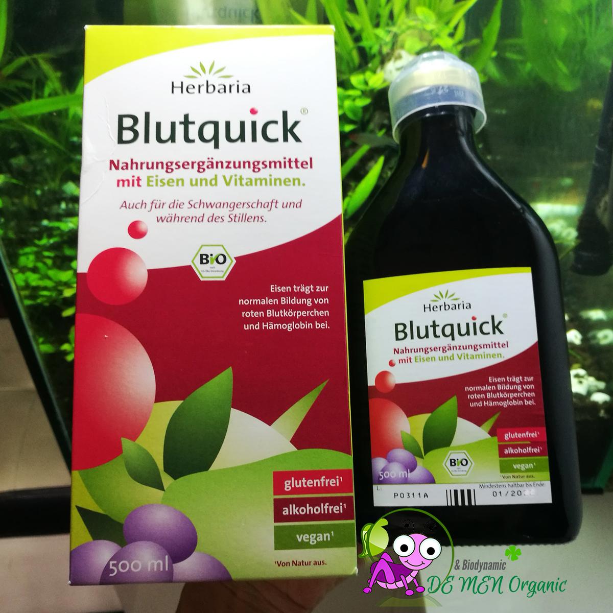 Dung Dịch Bổ Sung Sắt Hữu Cơ Blutquick Hebaria Đức (500 ml)