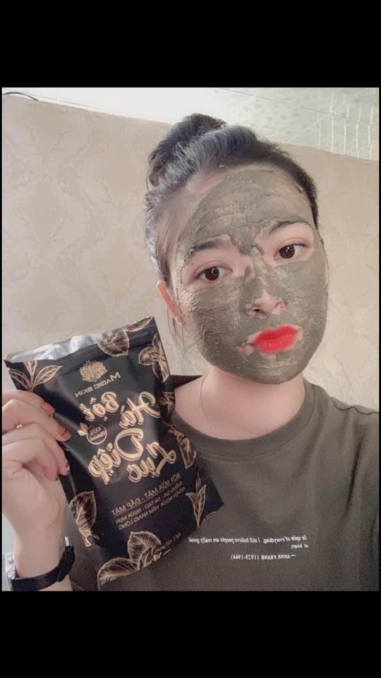 Bột Hà Diệp Lục Sạch Mụn Trắng Da