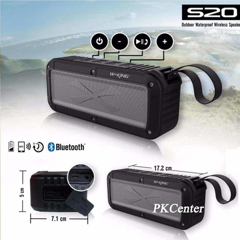Loa Bluetooth W-King S20 chống nước, chống bụi, chống sốc
