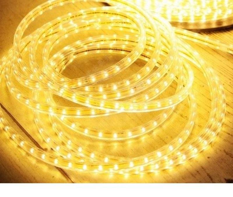 Led dây 20 mét trang trí chip 5050 Vàng nắng Bao gồm nguồn 220V
