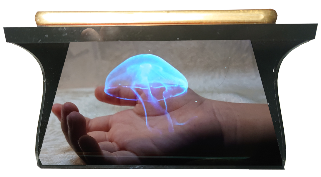 [HCM]Máy Chiếu 3D Hologram 180 độ dành cho Iphone