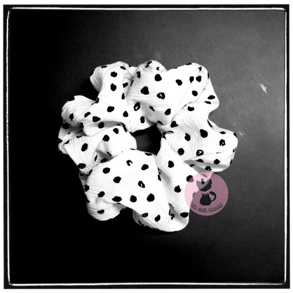 Dây cột tóc - Đồ cột tóc phong cách Vintage - Scrunchies bồng bềnh