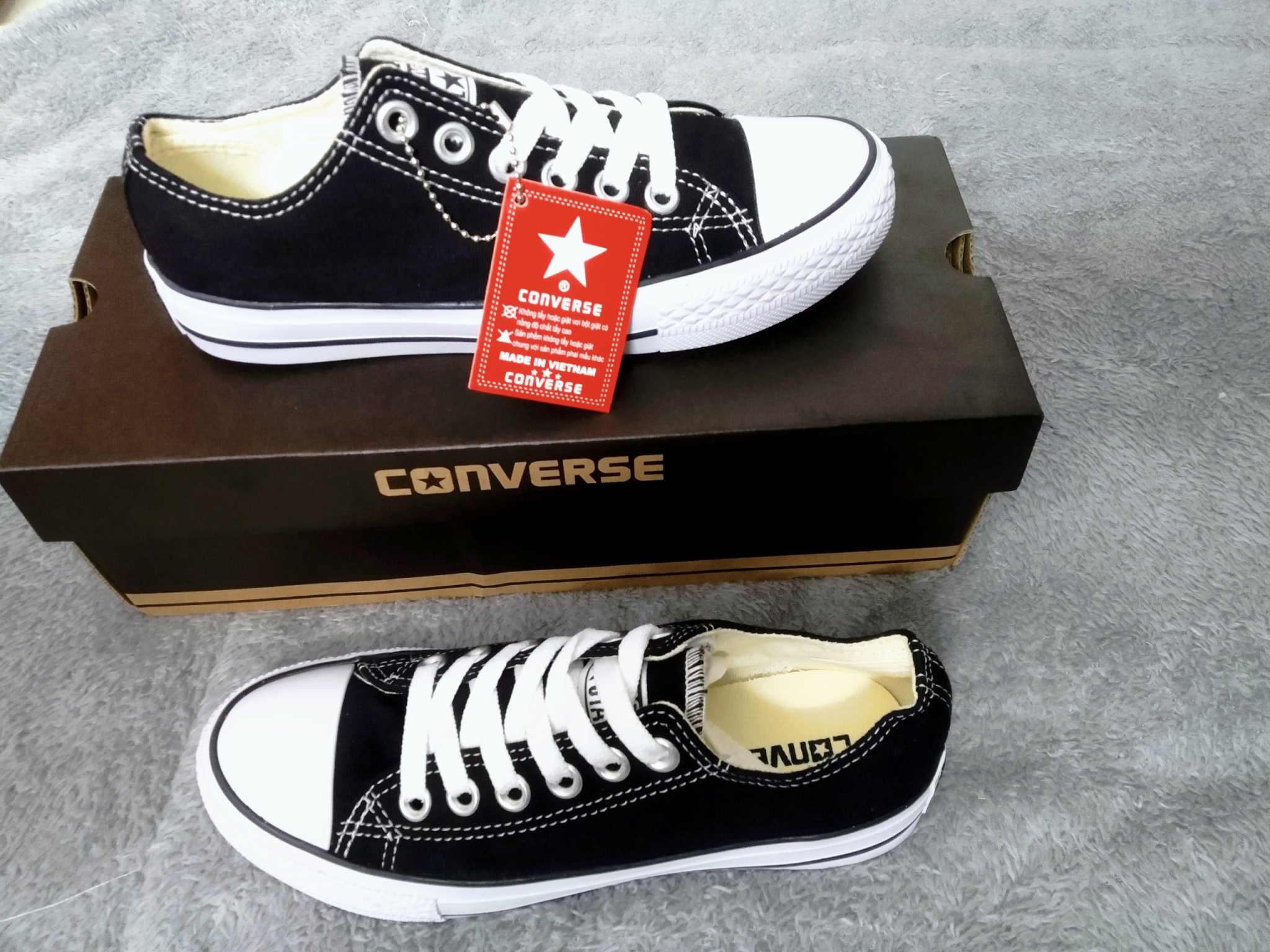 [GIẢM GIÁ GỐC + FULL BOX] Giày Converse 1970s Cổ thấp Đen [HOT]