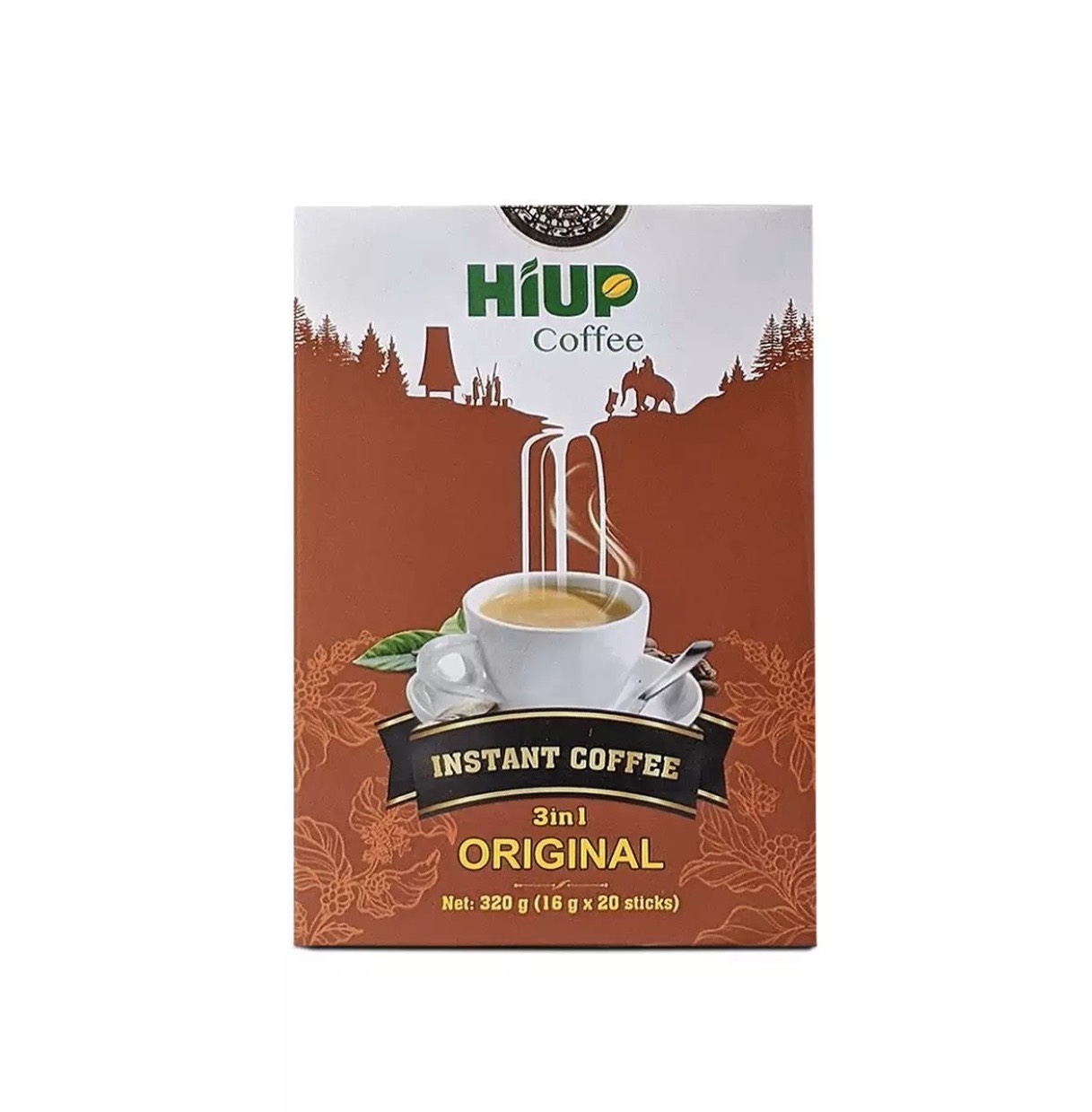 Cà Phê Hòa Tan 3in1 Nguyên Vị (20 gói x 16gr) - HIUP Coffee