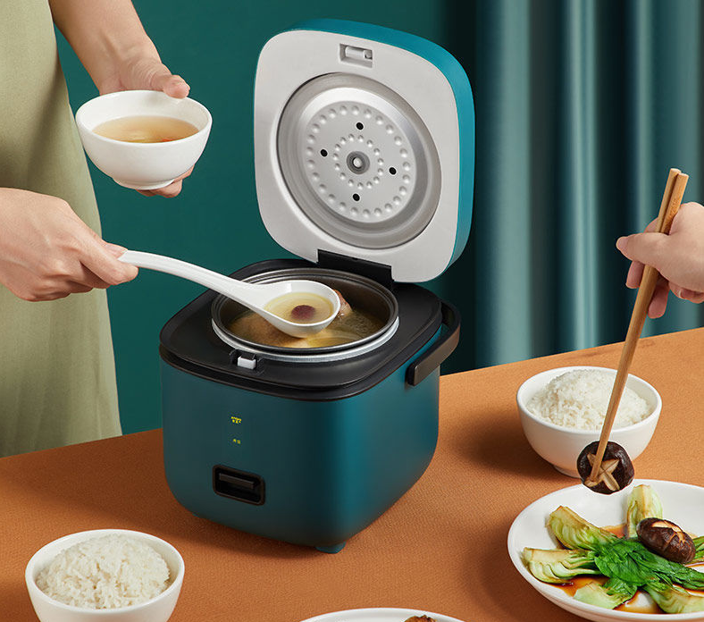 Nồi Cơm Điện Mini Đa Năng JIASHI 1,2L (Nấu Cơm, Nấu Cháo, Hấp, Luộc) (Lõi 0,8L)