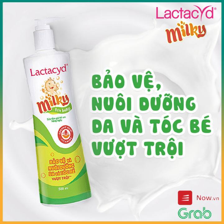 Sữa Tắm Gội Trẻ Em Lactacyd Milky Bảo Vệ, Nuôi Dưỡng Da và Tóc Bé 250ml/chai