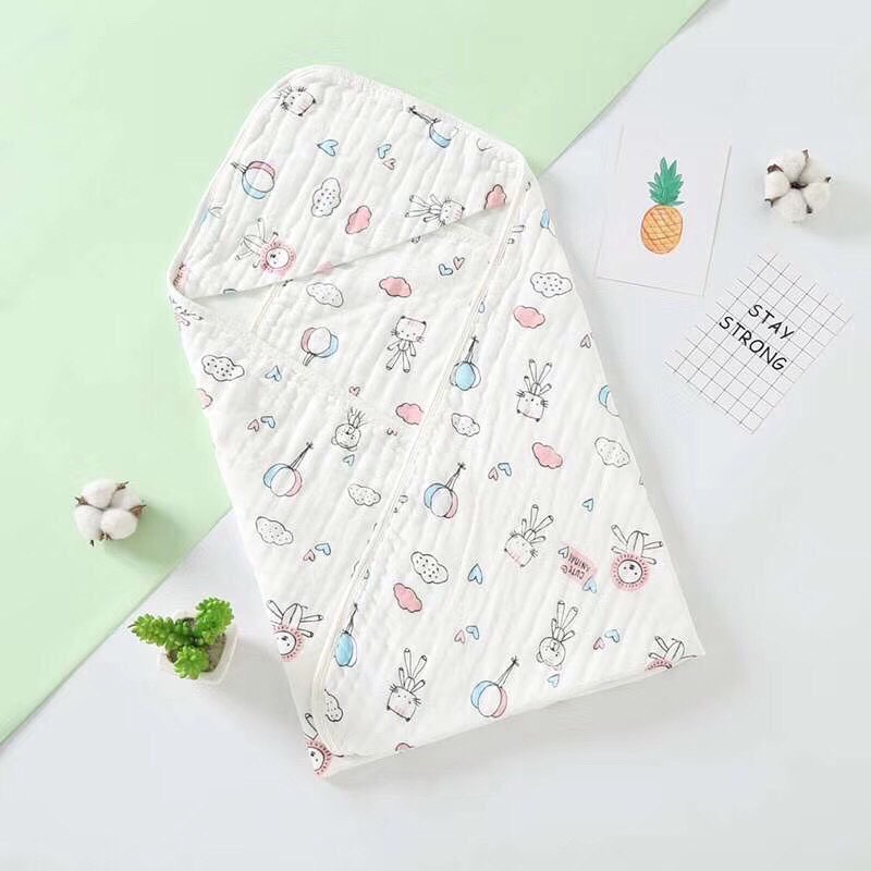 Ủ vuông chất liệu xô cho bé trai/bé gái (TÚI ZIP)