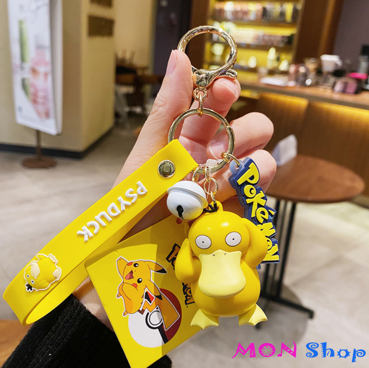 Móc khóa hoạt hình Pokemon chú Vịt PSY DUCK dễ thương quà tặng ý nghĩa