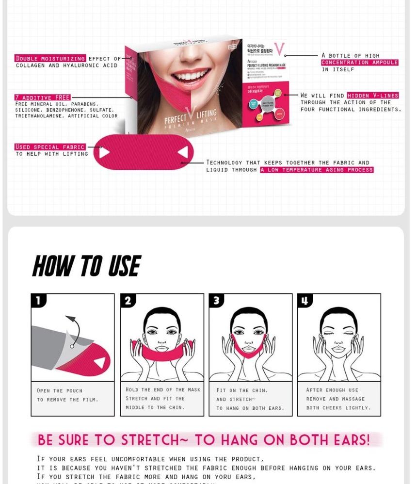 [HCM]Mặt Nạ AVAJAR Perfect V-Lifting Premium Mask
