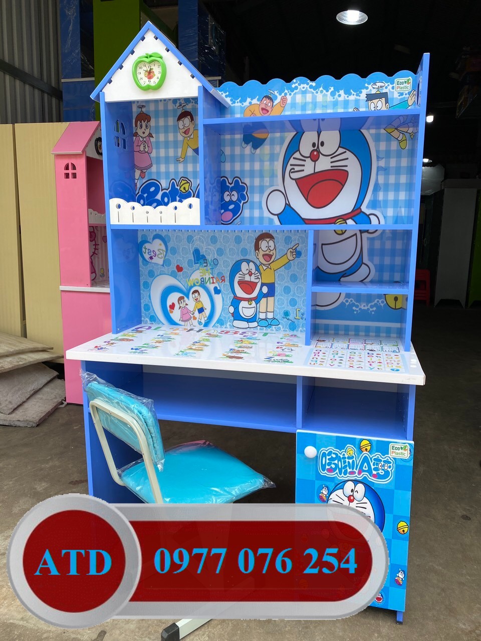 [HCM]BÀN HỌC SINH NHỰA CAO CẤP DOREMON GIÁ TỐT HCM