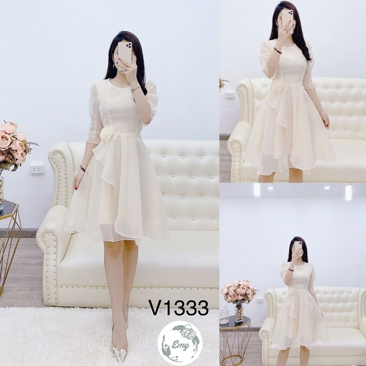 [HCM]ĐẦM VOAN LỤA TIỂU THƯ CAO CẤP ĐỦ SIZE 30 ĐẾN 72KG- V5