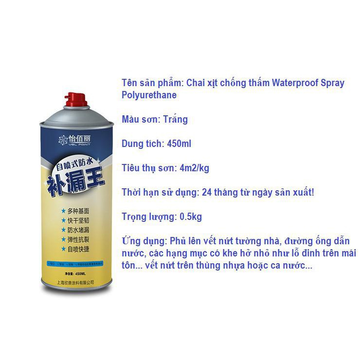 Chai xịt chống thấm, dột Water Proof HOT HIT