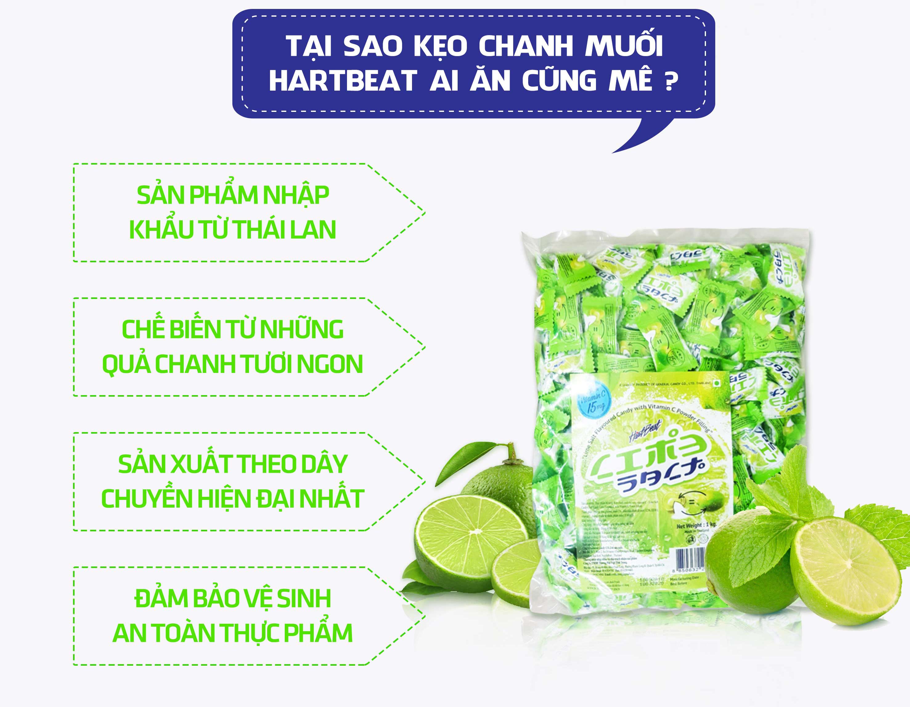 Kẹo chanh muối Thái Lan 100gr