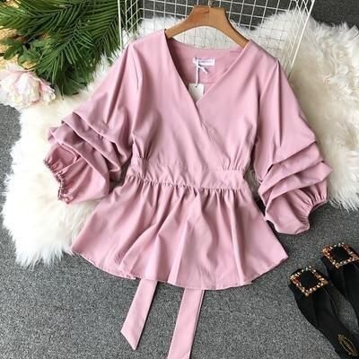 Áo Kiểu Peplum Tay Cách Điệu