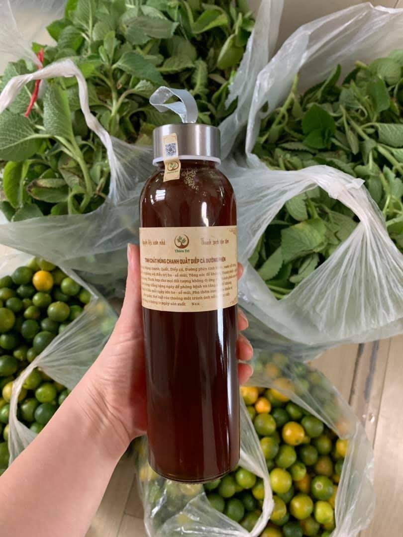 Siro ho thảo mộc húng chanh Thiên Tri 500ml (có giấy kiểm định)