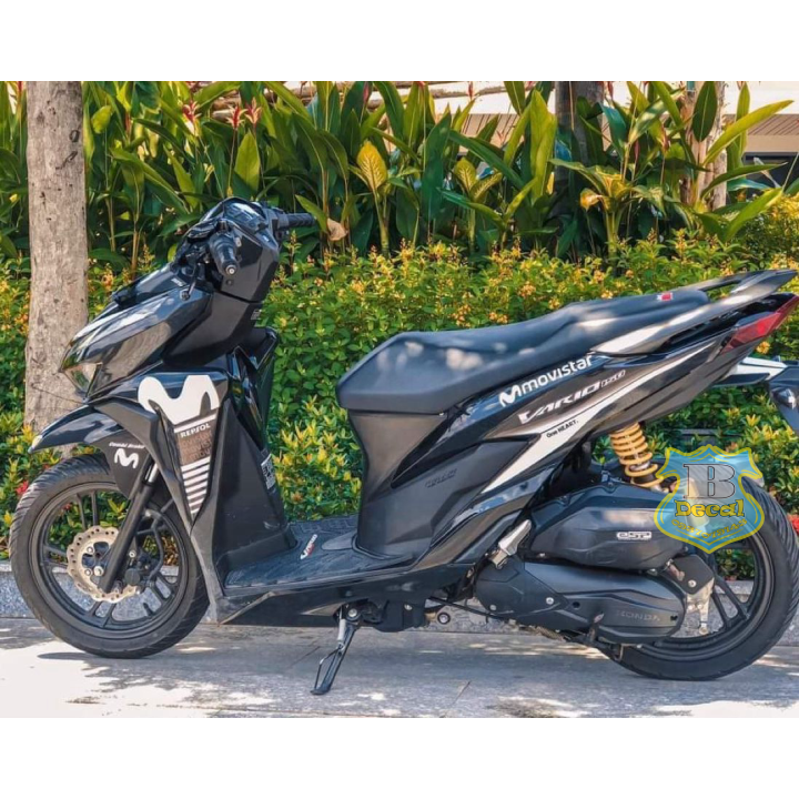 Tem rời vario 150 movistar dán xe đen