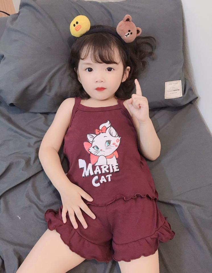 [HCM]Set bộ bé gái - Bộ 2 dây hình thú