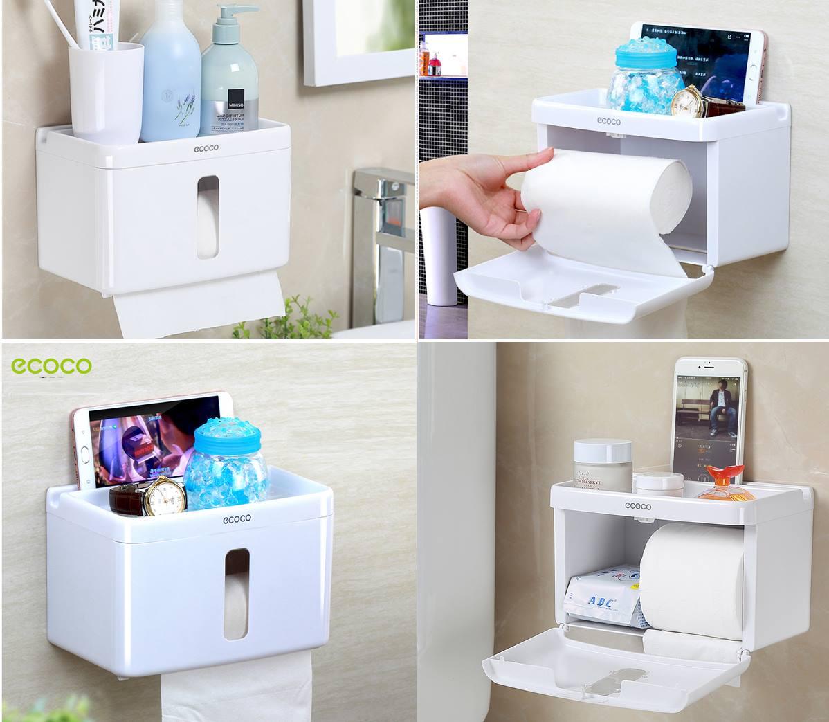 Kệ treo giấy vệ sinh đa năng Ecoco D-08
