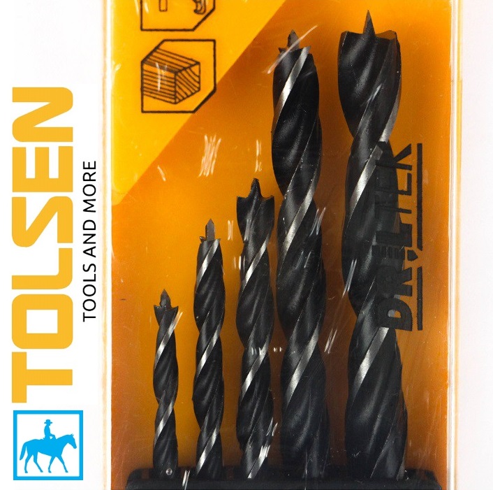[HCM]Bộ 5 Mũi Khoan Gỗ TOLSEN 75625