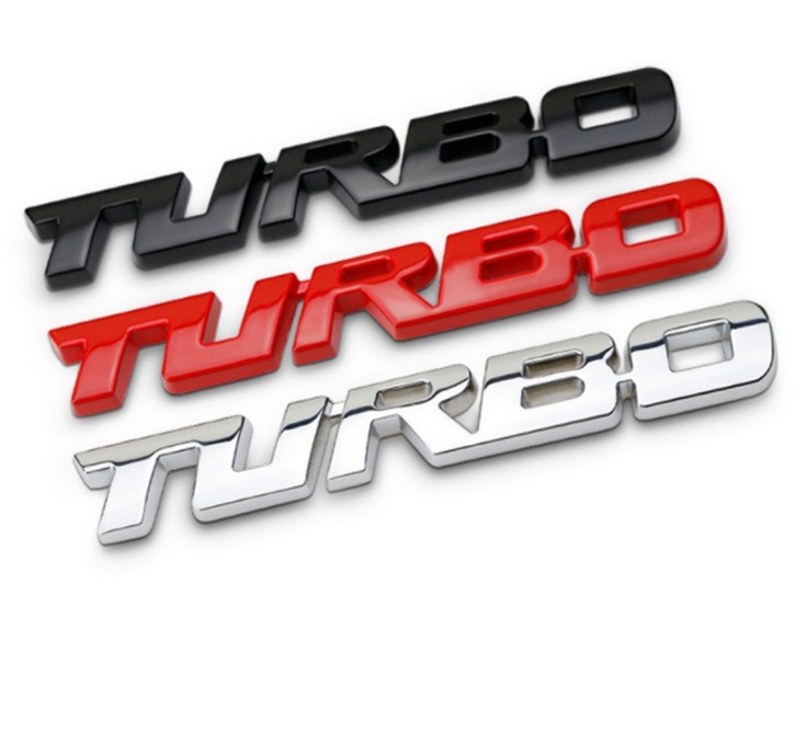 [HCM]Tem chữ TURBO trang trí xe-Model 3