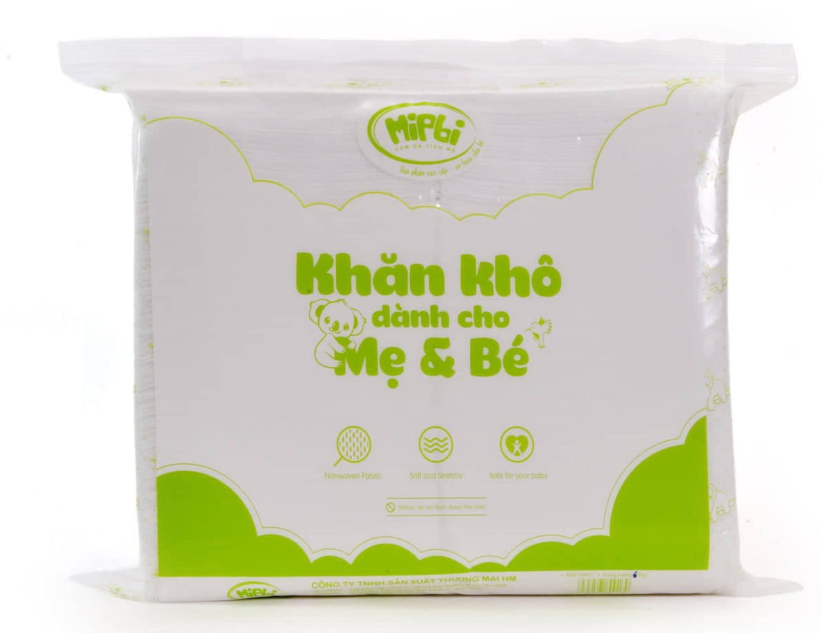 Khăn Khô Đa Năng Mipbi Bịch 600g