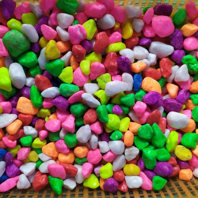 500gram Sỏi màu cao cấp trang trí bể cá, lọ hoa