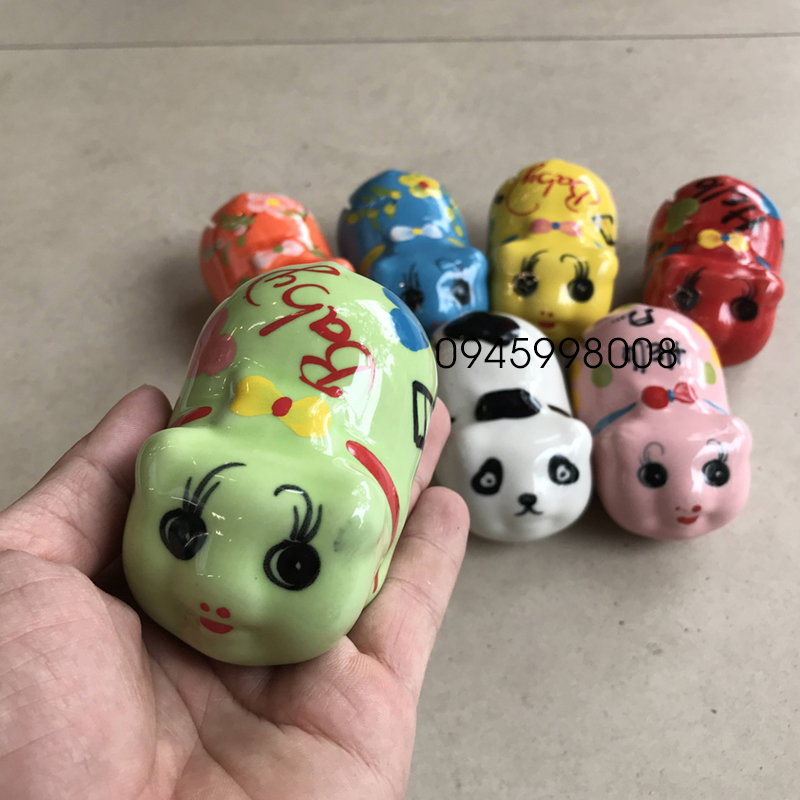 Heo đất mini sứ Bát Tràng siêu cute chỉ bằng nắm tay