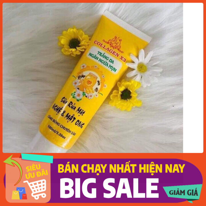 [HCM]SỮA RỬA MẶT COLAGEN X3 NGHỆ MẬT ONG