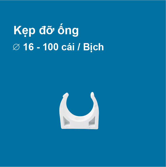 [HCM]Kẹp đỡ ống điện ⌀16 - 100 cái / Bịch