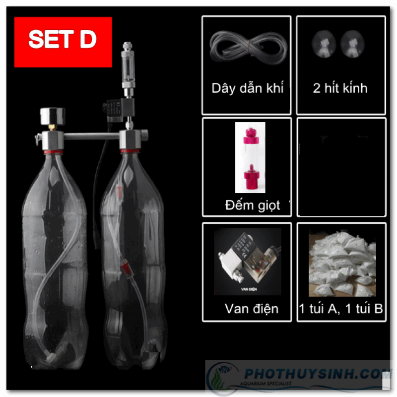 Bộ chế Co2 nắp nhôm