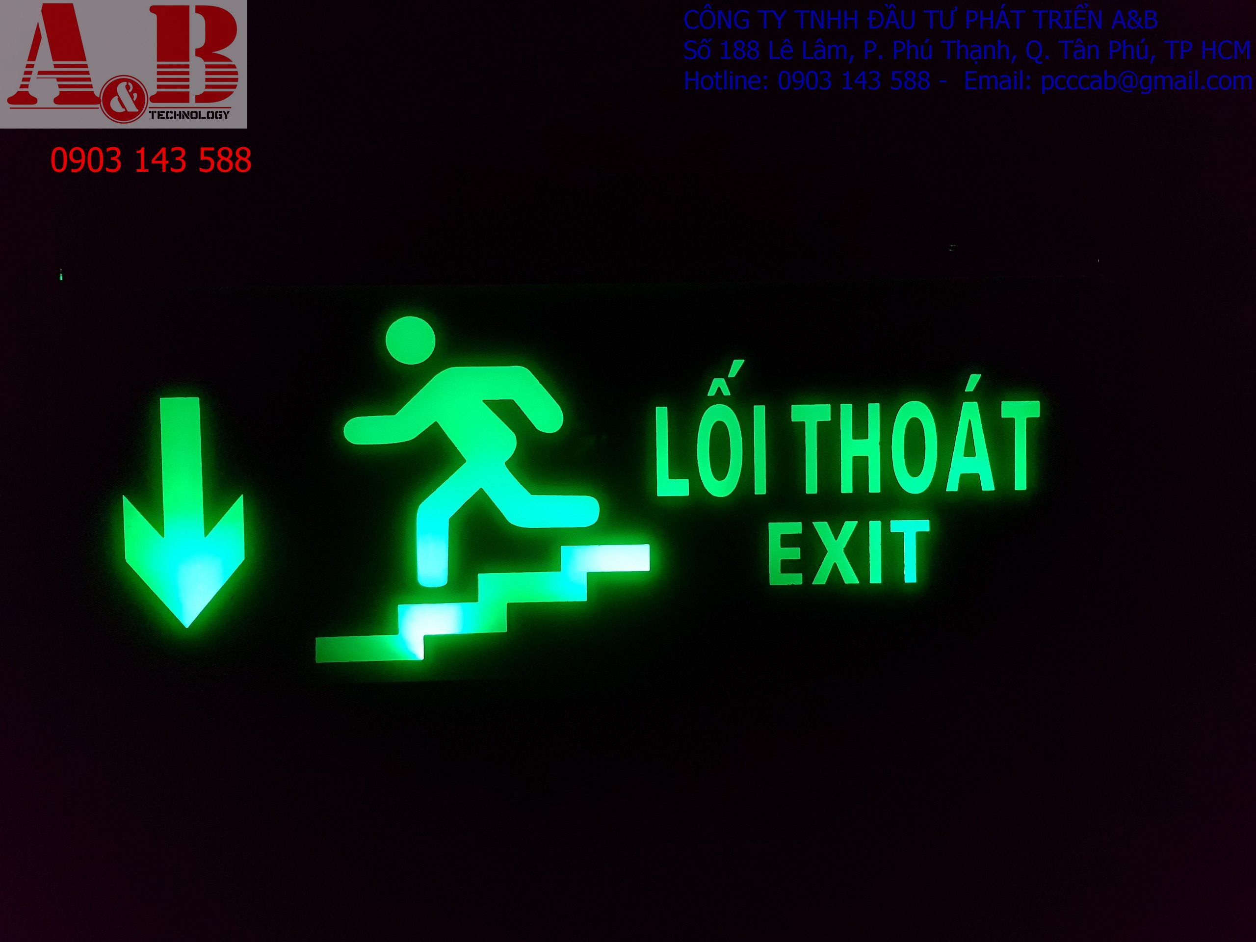[HCM]ĐEN EXIT CẦU THANG ĐÈN EXIT THOÁT HIỂM CẦU THANG