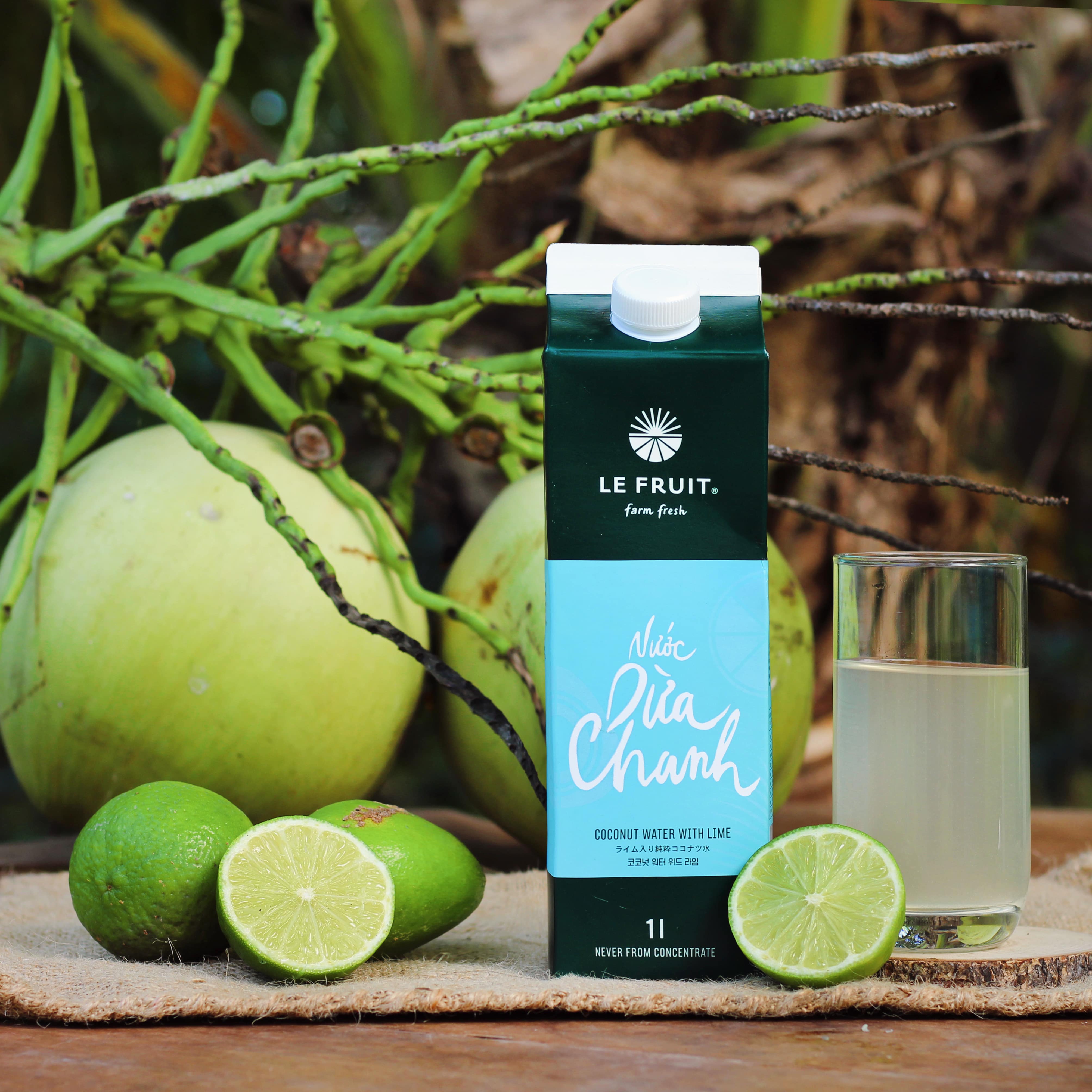 [HCM]Nước Ép Trái Cây Le Fruit – Dừa Chanh 1L