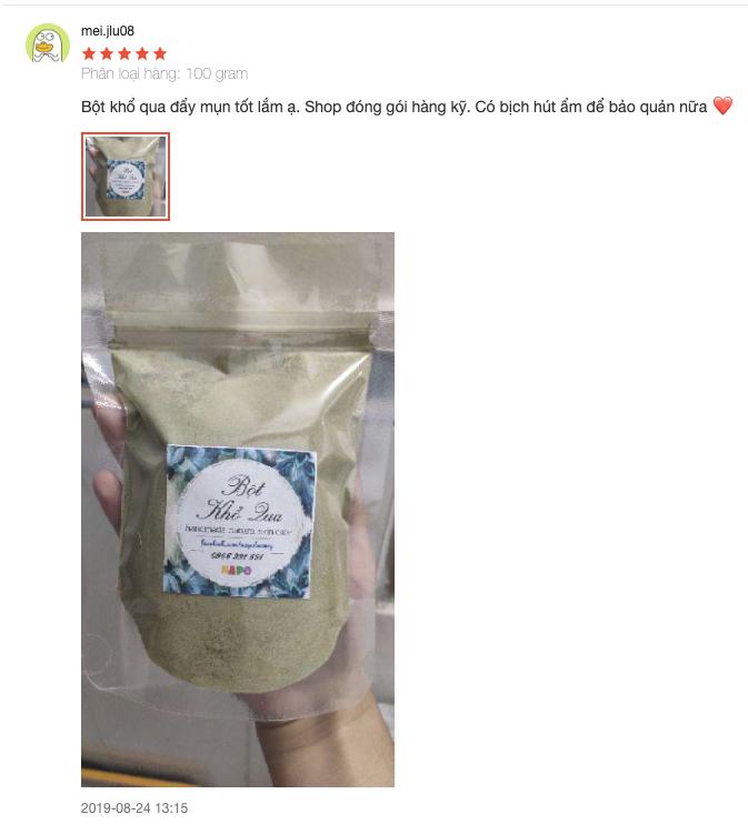 [HCM]Bột Khổ Qua Rừng Đắp Mặt - Giảm Mụn Trắng Da