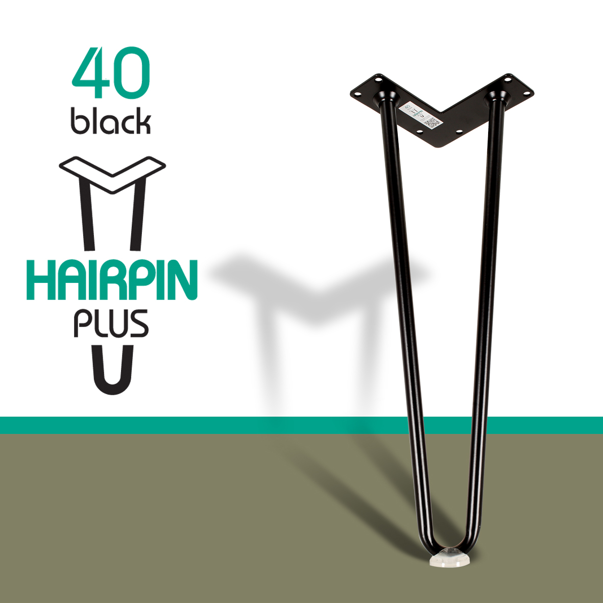 Chân bàn sắt Hairpin Plus 40cm (ĐK 14mm)