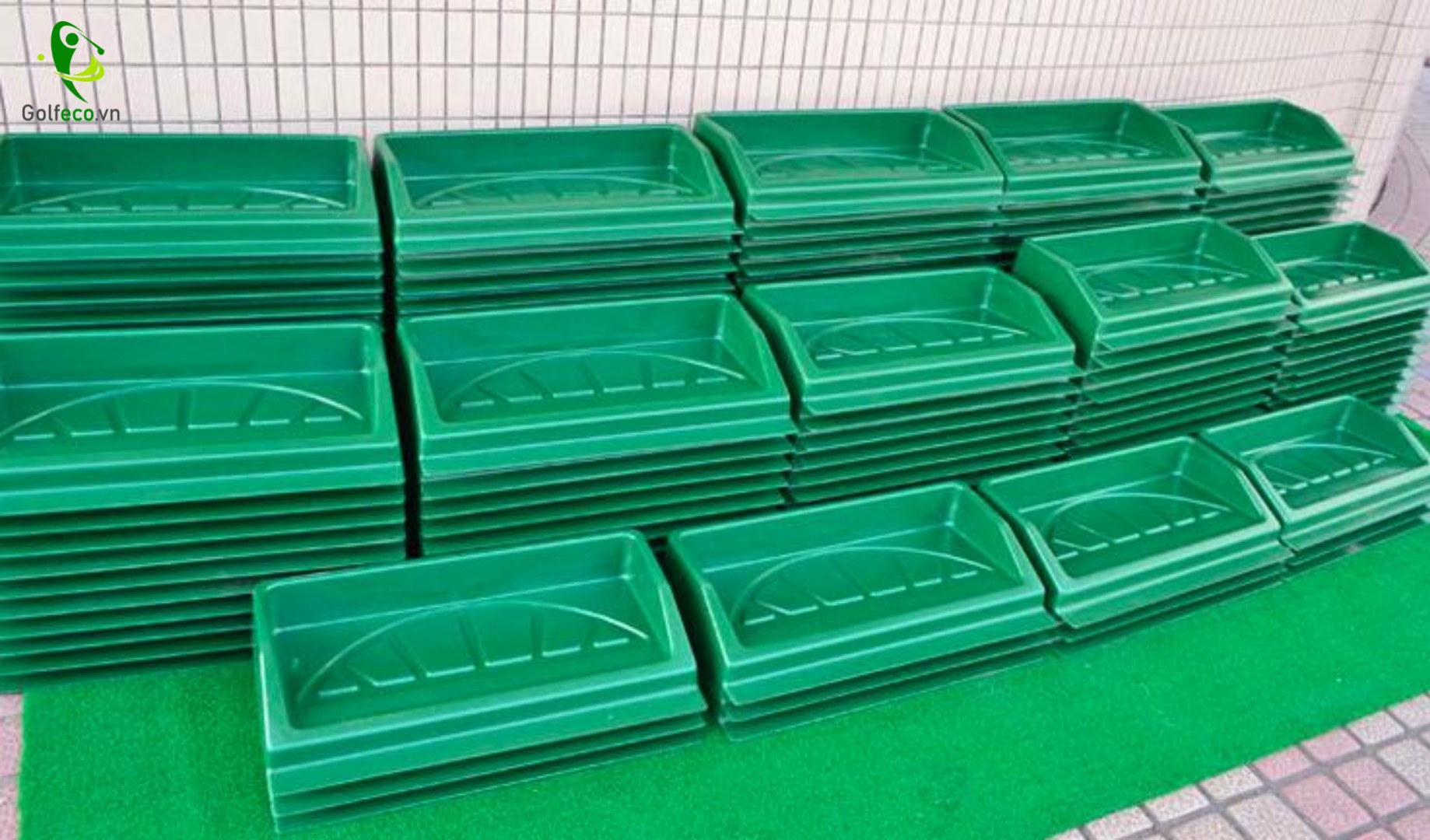 KHAY ĐỰNG BÓNG GOLF NHỰA- PLASTIC GOLF BALL TRAY FOR DRIVING RANGE