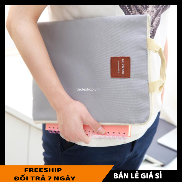Túi vải đựng tập giấy A4 - Túi vải đựng tài liệu - Túi đựng tài liệu A4 chống nước - Túi đựng hồ sơ xách tay [LẺ GIÁ SỈ]