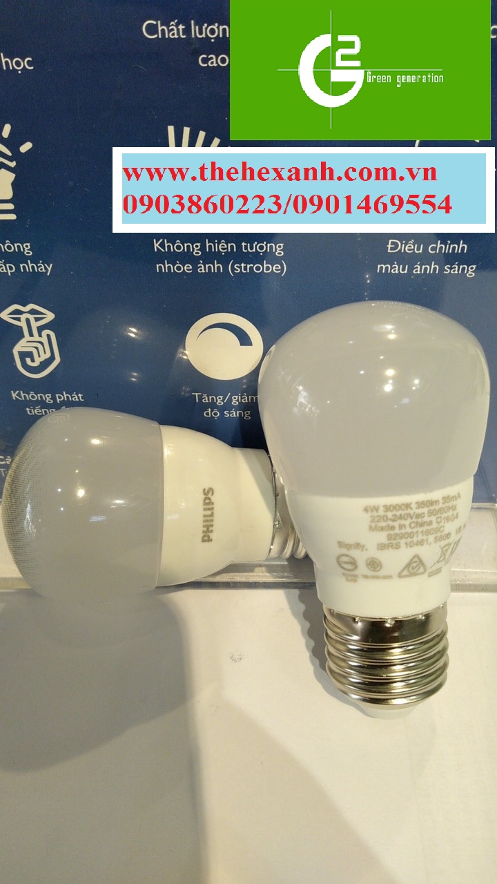 [HCM]Bóng đèn Philips LEDBulb MyCare 4W E27 230V 1CT/12 APR (Trắng/Vàng)
