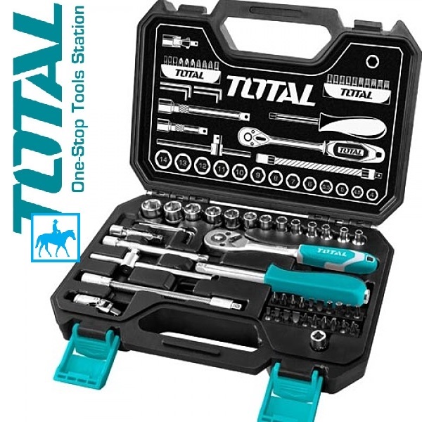 Bộ Tuýp 45 Công Cụ Đa Năng 4-14mm TOTAL THT141451