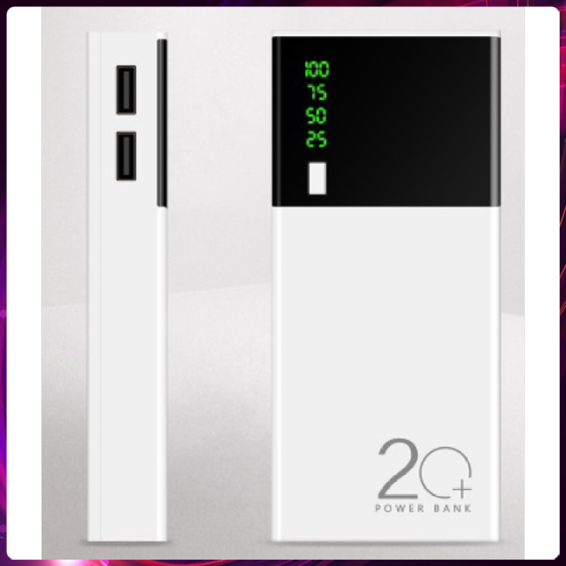 PIN SẠC DỰ PHÒNG GIÁ RẺ 20000mAh CÔNG NGHỆ 2021 KIỂU DÁNG NHỎ GỌN - HỖ TRỢ SẠC 2 THIẾT BỊ CÙNG LÚC - DÙNG CHO MỌI ĐIỆN THOẠI - PIN TRÂU, SẠC KHÔNG NÓNG MÁY