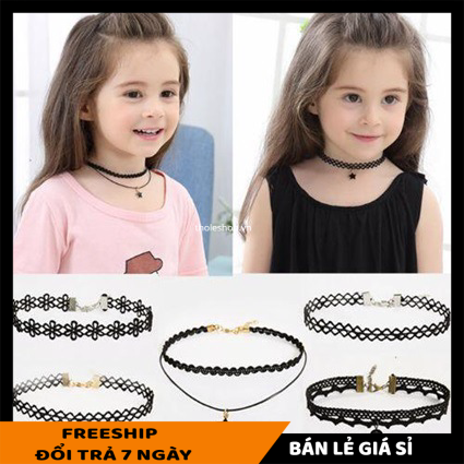 1 Vòng cổ choker hay vòng tattoo hottrend - Phụ kiện nữ - Vòng cổ tatto Chocker thời trang cá tính - Vòng cổ tatto trẻ em [LẺ GIÁ SỈ]