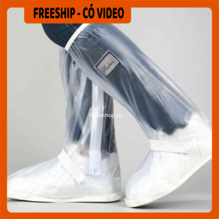 [HCM][FREESHIP] Bọc giày - Bọc giày bao dài chống nước - Bọc giày đi mưa khóa kéo - Bọc giày bảo vệ giày dép thumbnail