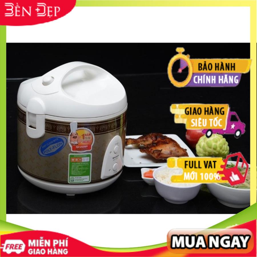 Nồi cơm nắp gài sharp ks-11etv 1 lít