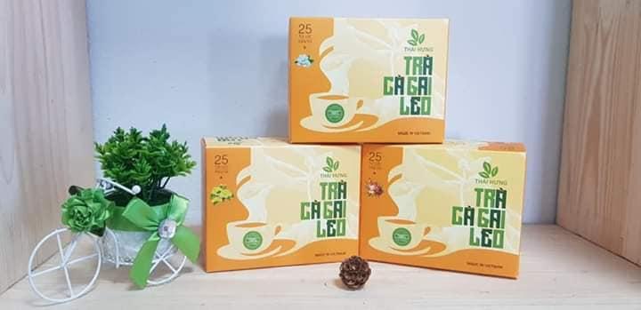 Trà Cà gai leo Thái Hưng (Hộp 25 túi lọc x 2,5g) Mát gan, thải độc gan