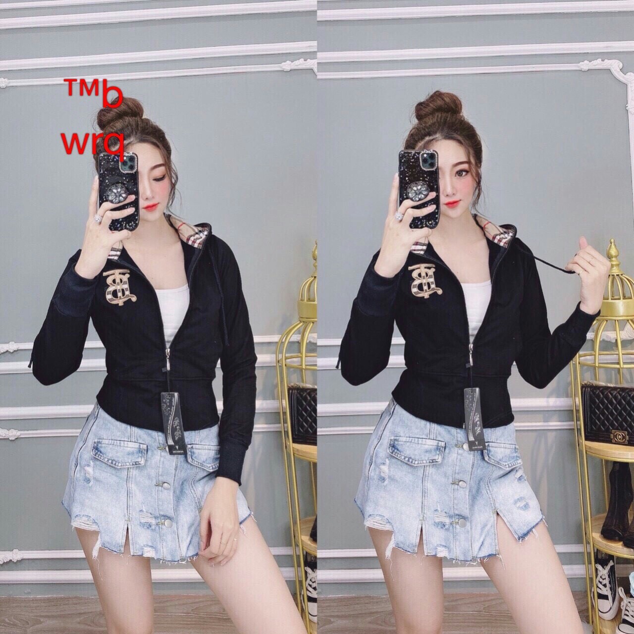 [HCM]ÁO KHOÁC DA CÁ CHỐNG NẮNG THÊU TB