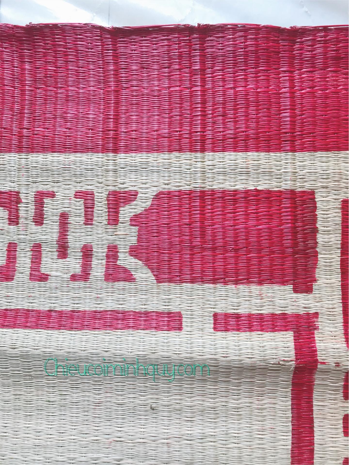 Chiếu Cói In Hoa 1m5x1m9