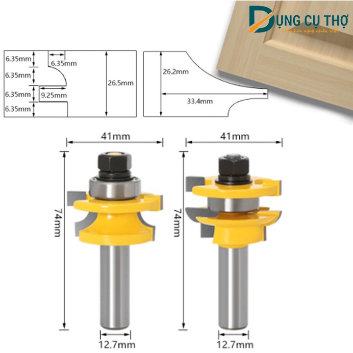 Mũi soi ghép mộng cánh tủ bếp kiểu 1 MUWANG