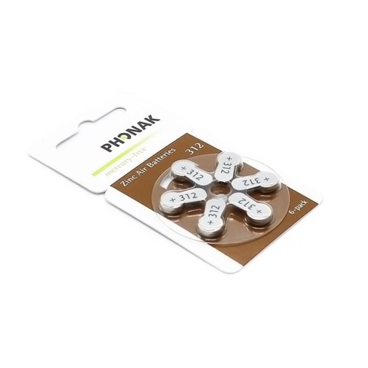 pin máy trợ thính nhét tai phonak 312