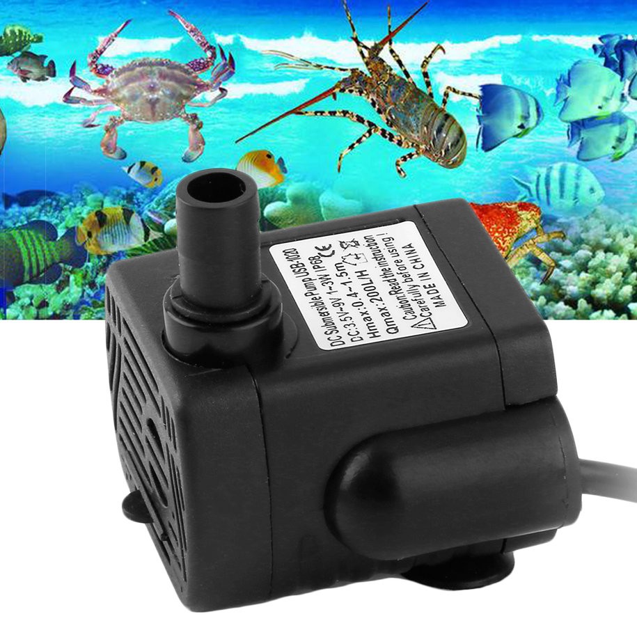 Thiết bị bơm mini cáp USB cho máy bơm nước hồ cá ykdc3.5-9v 3W